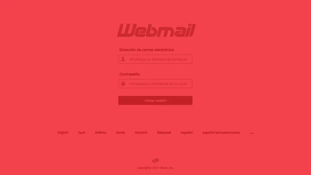 Cambiar contraseña por medio de webmail