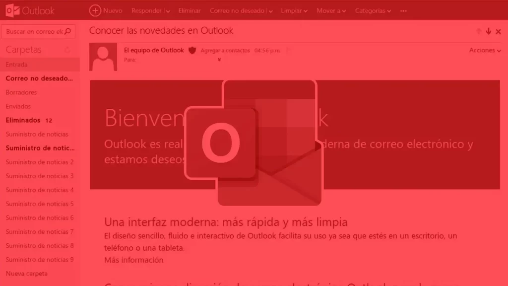 Configurar cliente de correo Outlook