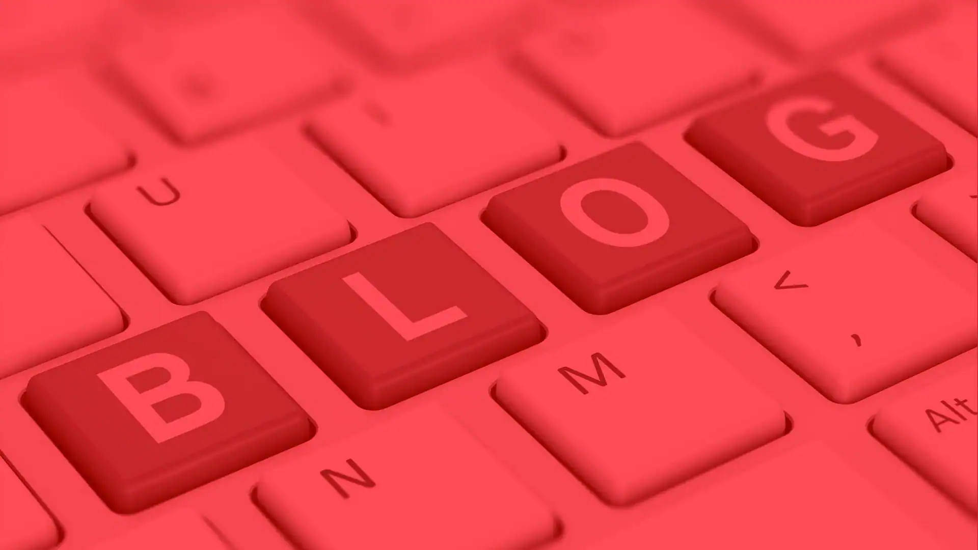 teclas de teclado forman la palabra blog