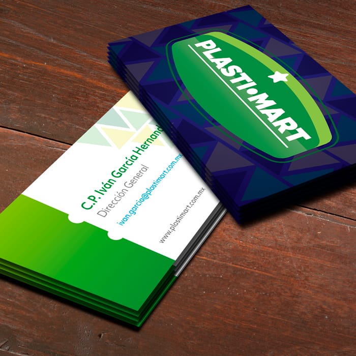 tarjeta de presentación Plastimart