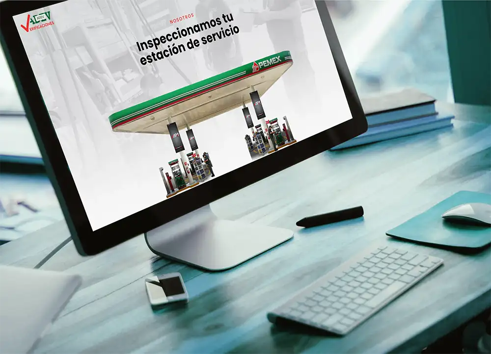 Sitio web diseñado por Quimera Estudio para ADEV